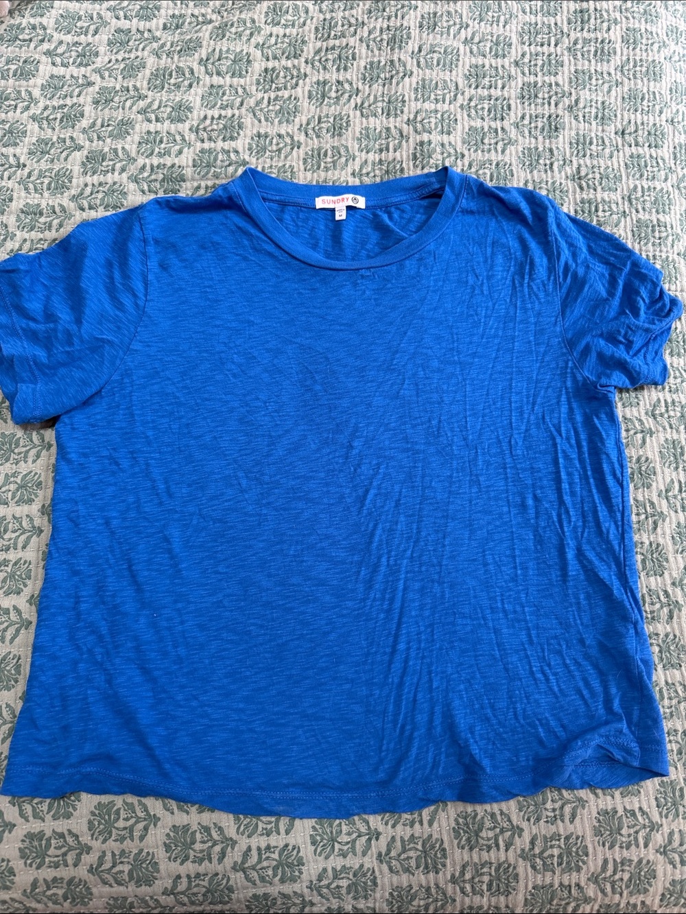 Sundry blue Crewneck Short-Sleeve women’s tee Shirt